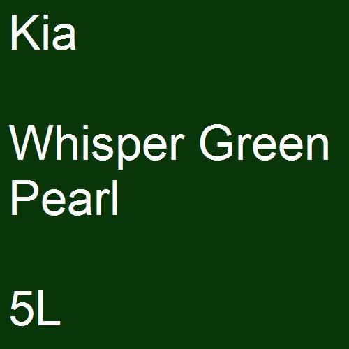 Kia, Whisper Green Pearl, 5L.